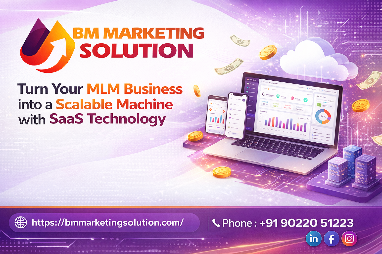 MLM software with real-time reporting features dashboard