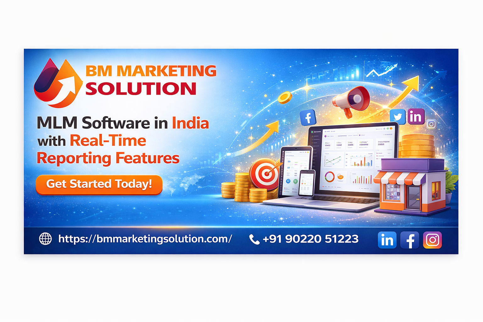 MLM software with real-time reporting dashboard India