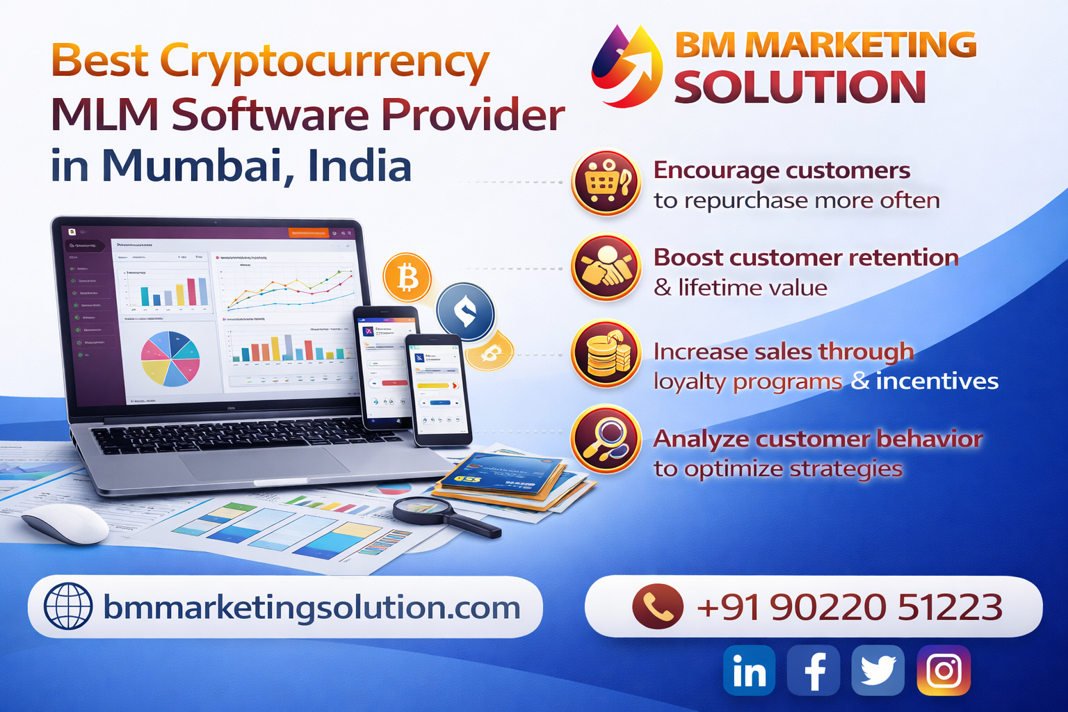 Custom Cryptocurrency MLM Software Development Mumbai