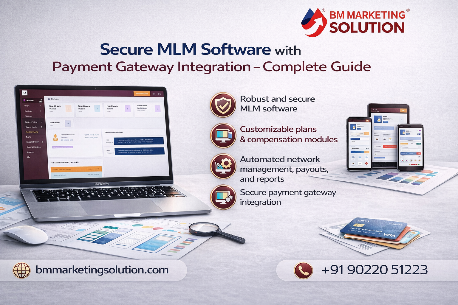MLM Software Payment Integration system dashboard