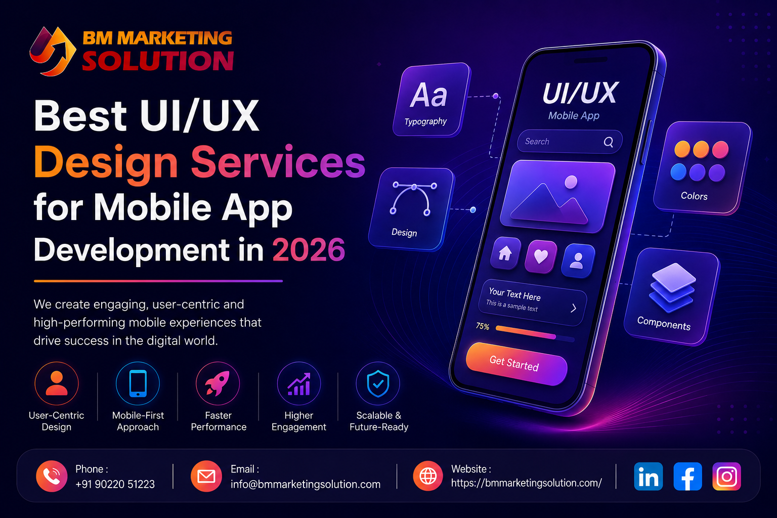 Professional Mobile App UI/UX Design showcasing modern app interfaces and user-friendly mobile experiences.