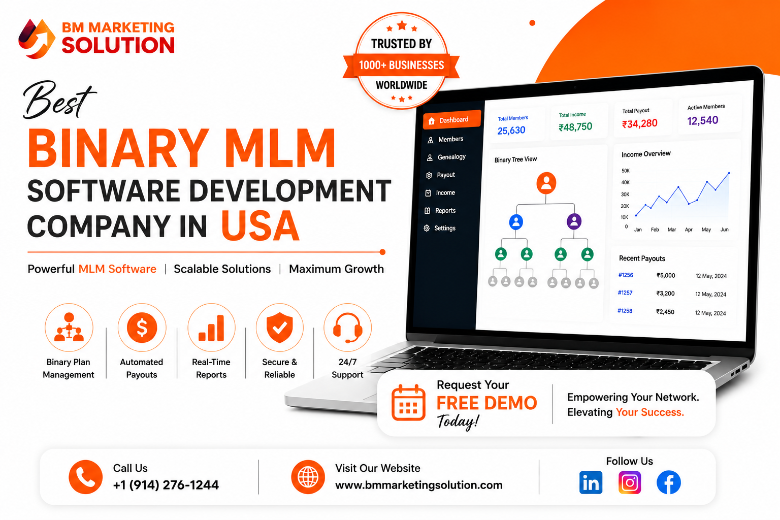 Best Binary MLM Software Development Company in the USA offering secure, scalable, and custom Binary MLM software development solutions for network marketing businesses.