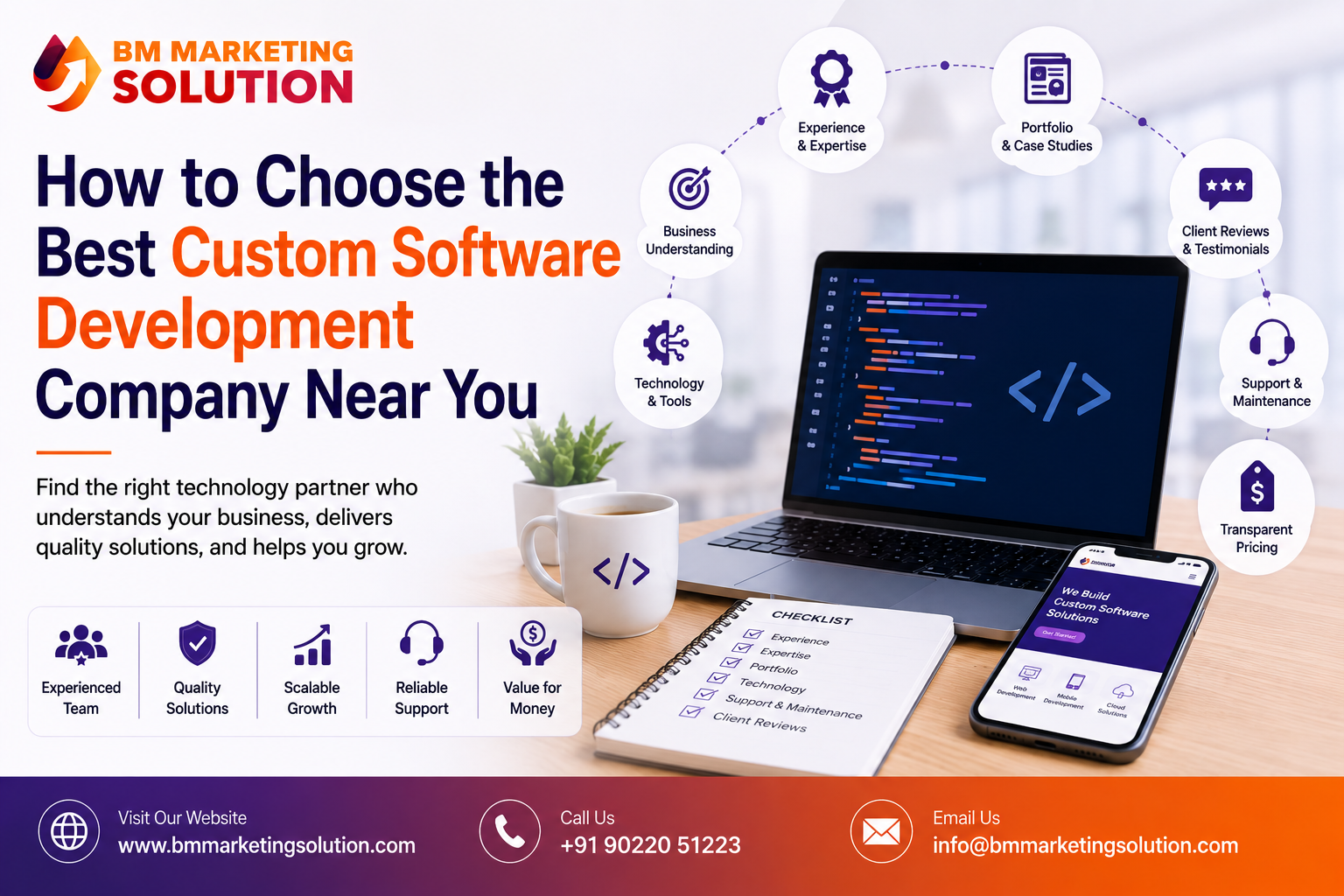 Custom software development company near you for business solutions