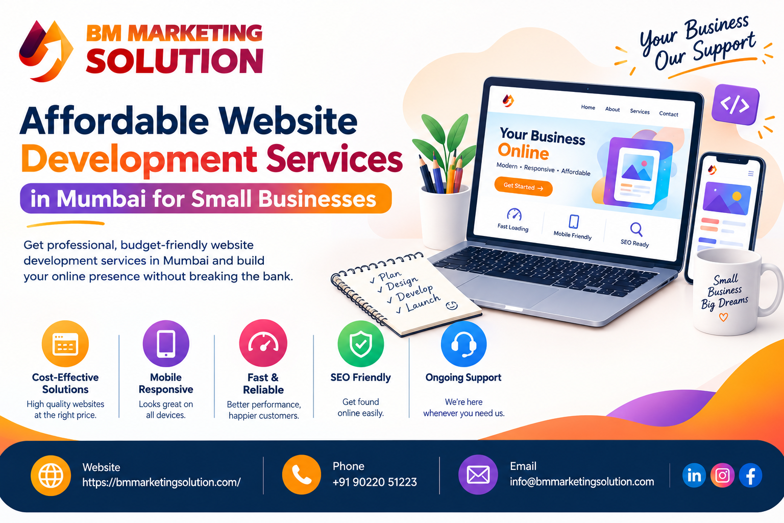 Affordable website development services in Mumbai for small businesses