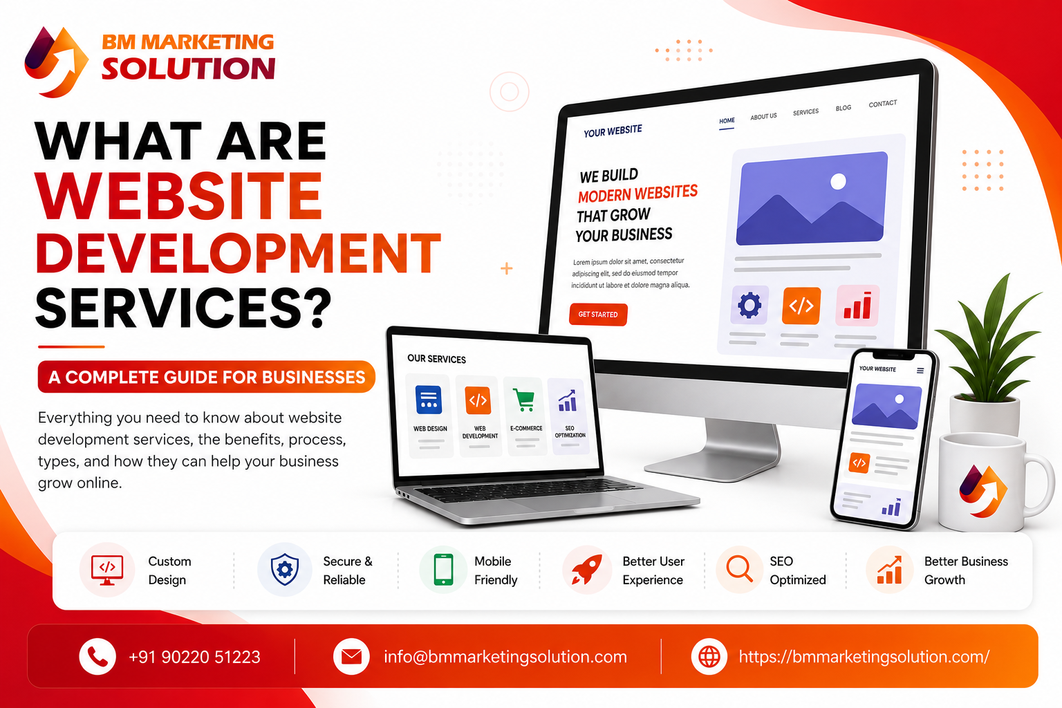 What are website development services for businesses