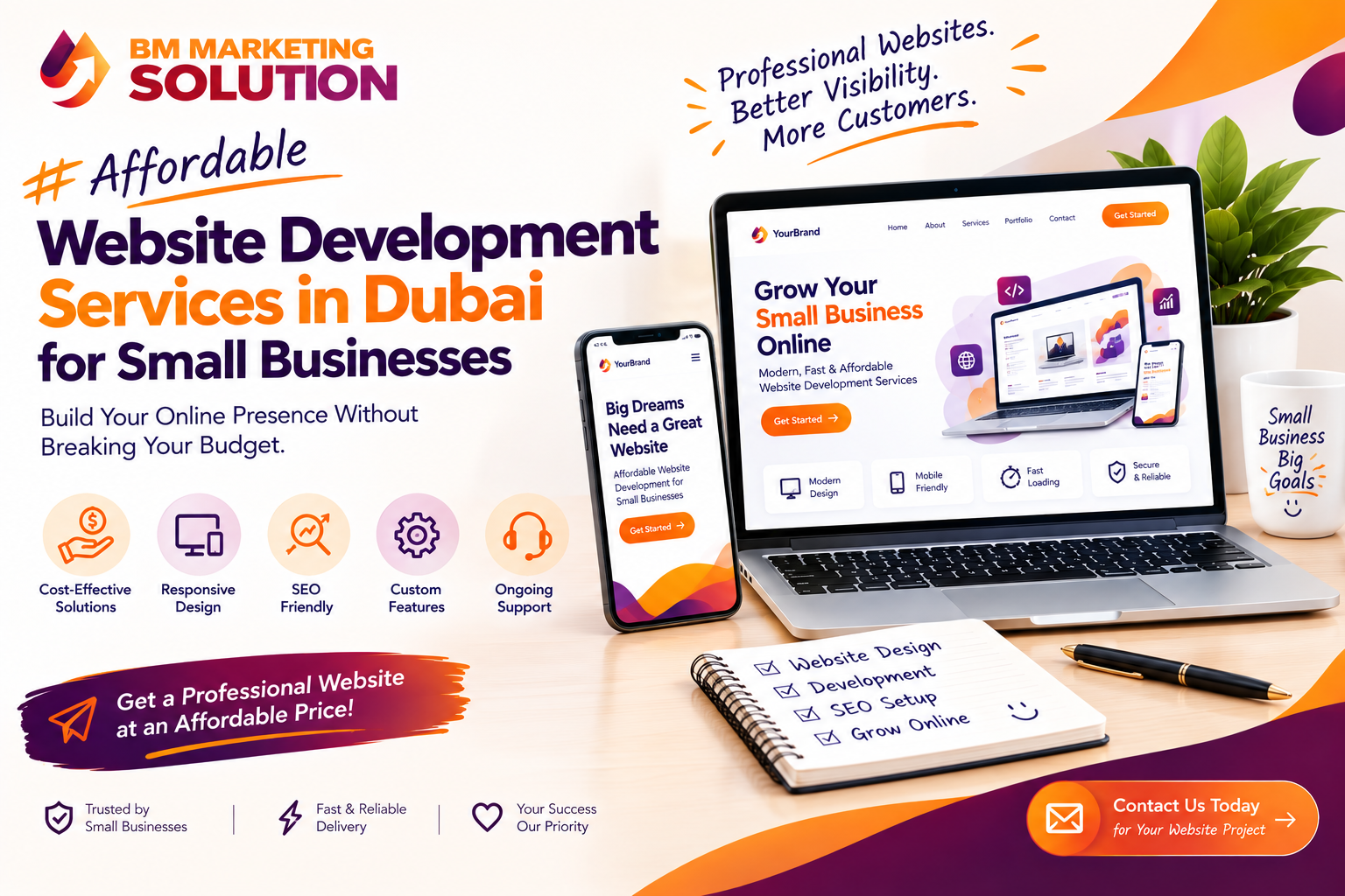 Affordable website development services in Dubai for small businesses