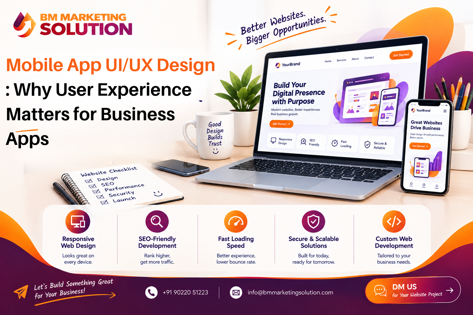 Mobile App UI UX Design showing user-friendly mobile application interface